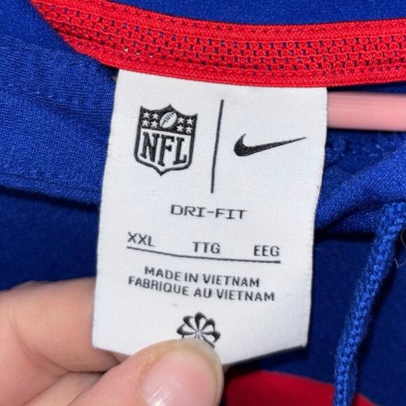 Nike NFL Buffalo Bills Dri-Fit blue red hoodie sweatshirt (size XXL) - Picture 3 of 3